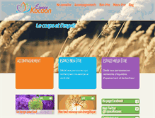 Tablet Screenshot of kocoon-bien-etre.fr